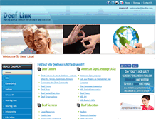 Tablet Screenshot of deaflinx.com